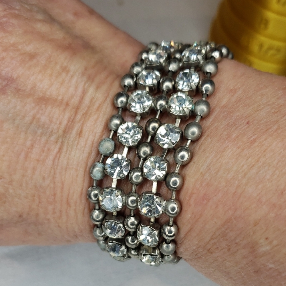 Dazzling Silver Crystal Bracelet